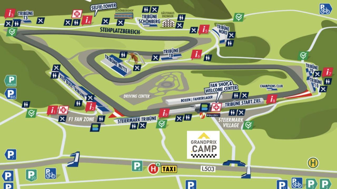 Grandprixcamp, Closest To The Red Bull Ring, Up To 4 Guests In A Tent Spielberg Bei Knittelfeld Exteriér fotografie
